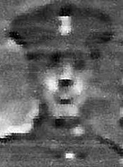 Portrait of Private E Hughes