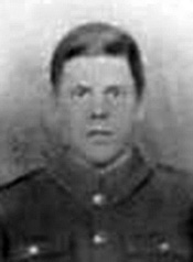 Portrait of Private E Thomas